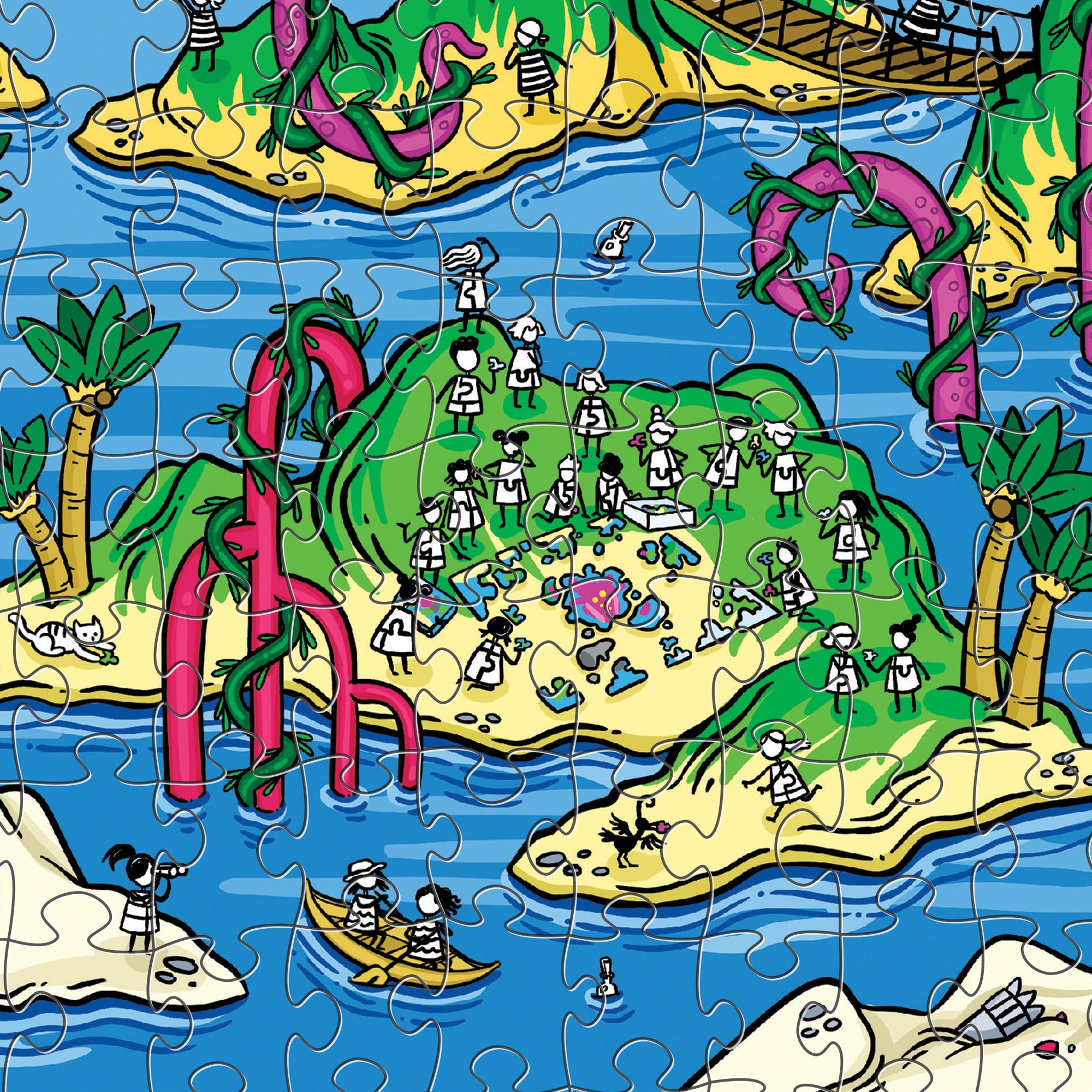 The sunny city, the happy isles パズル　2セット The Happy Isles – Magic Puzzle Company